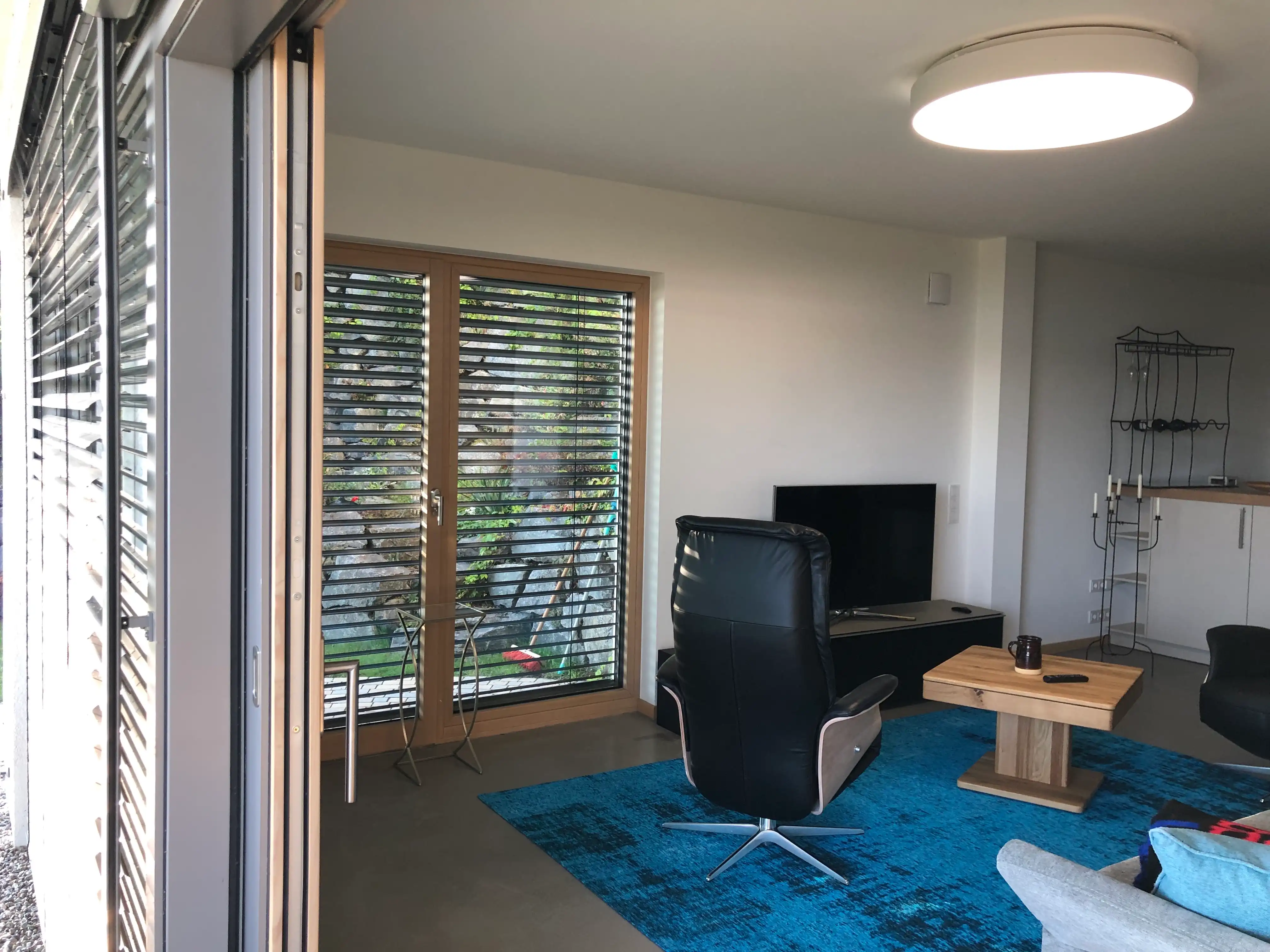 Wohnraum der Ferienwohnung Markleeberger See