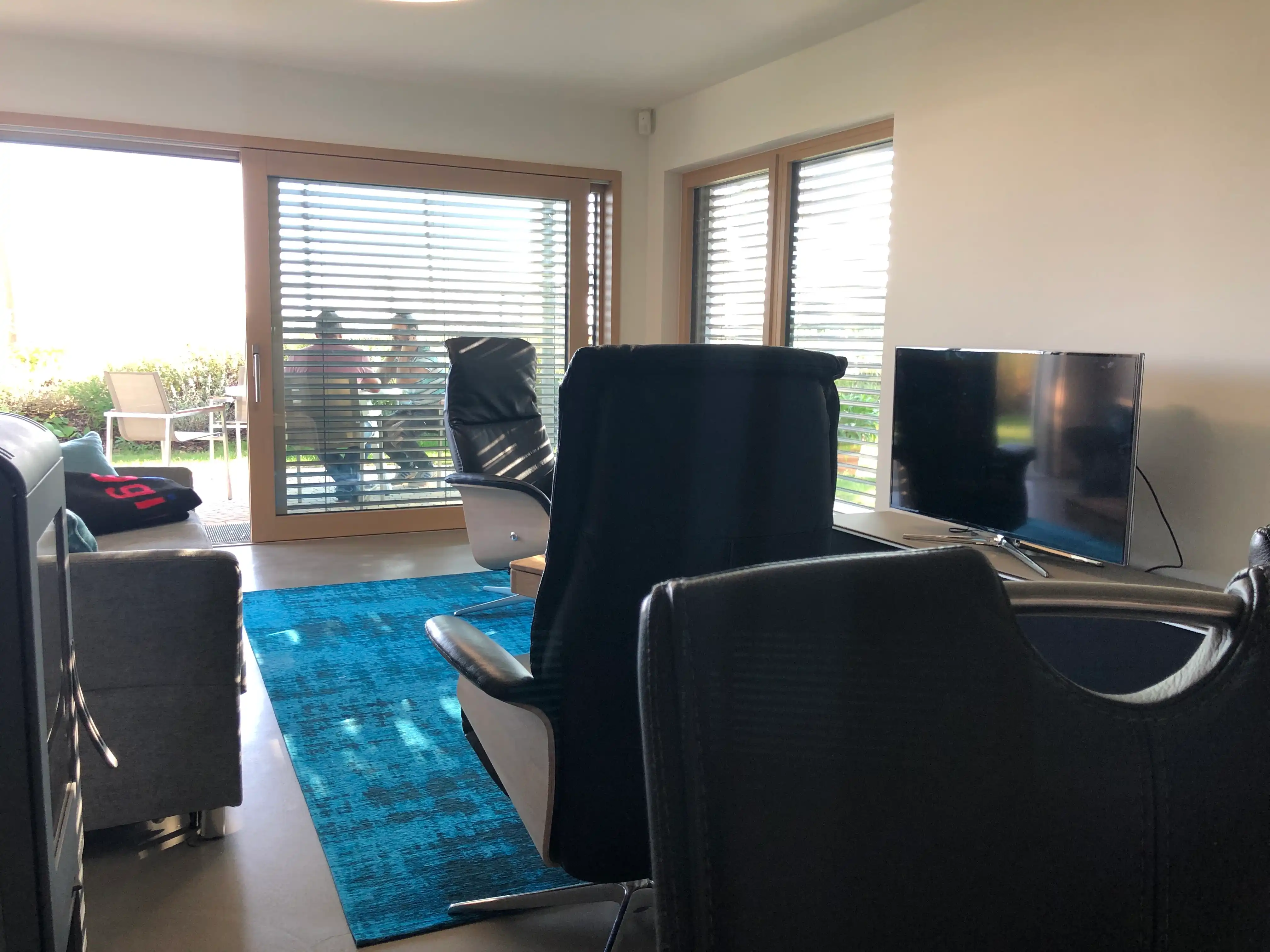 Wohnraum der Ferienwohnung Markleeberger See